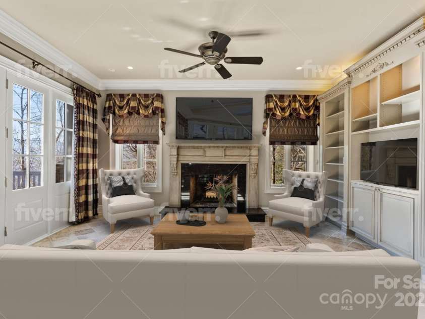 1676 Valle Cay Drive, Vilas, NC 28692.  MLS# CAR4227126, YatesRealty ID 4770. Sitting room off kitchen with access to deck/ balcony