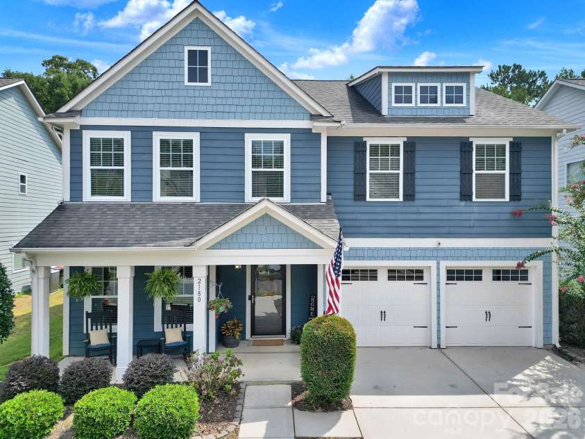 2180 Bluebell Way, Tega Cay, SC 29708.  MLS# CAR4416643, YatesRealty ID 47701. Front Exterior