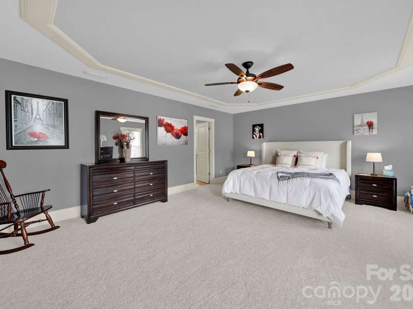 2180 Bluebell Way, Tega Cay, SC 29708.  MLS# CAR4416643, YatesRealty ID 47701. Primary Bedroom