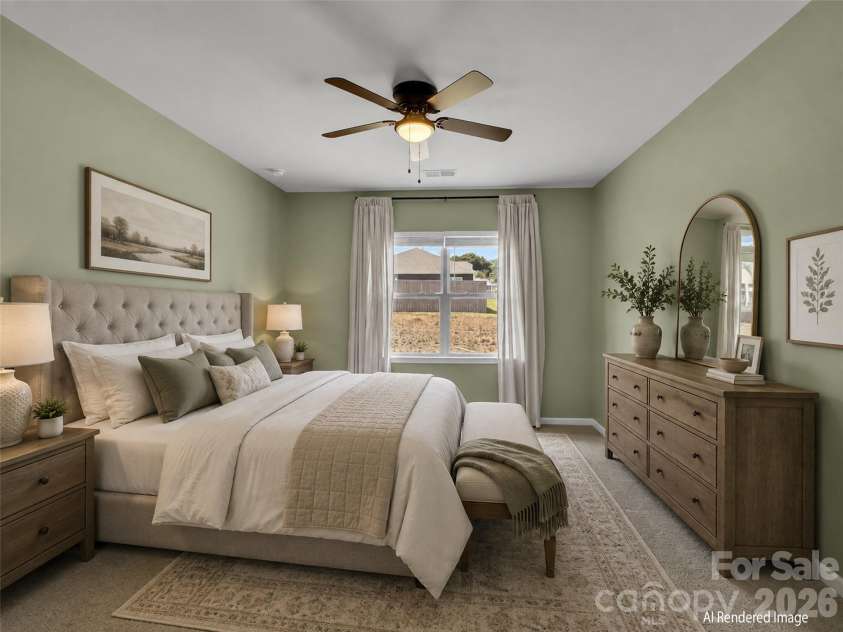 61 Woodvale Drive, Waynesville, NC 28786.  MLS# CAR4419095, YatesRealty ID 47706. Virtually Staged Primary Suite