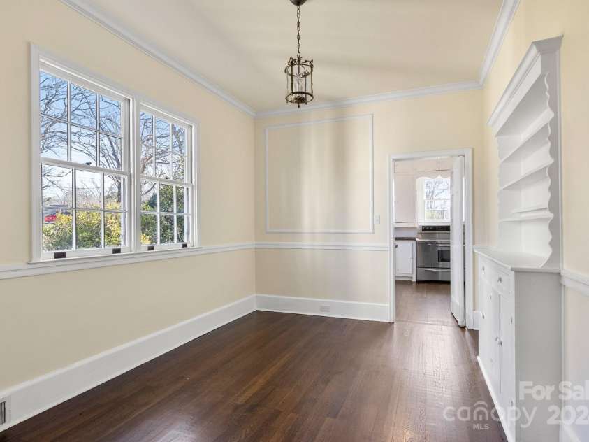 615 Peach Street, Shelby, NC 28150.  MLS# CAR4119174, YatesRealty ID 4771. Breakfast room with built-in cupboard