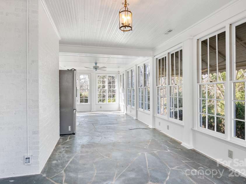615 Peach Street, Shelby, NC 28150.  MLS# CAR4119174, YatesRealty ID 4771. Sunroom view 2