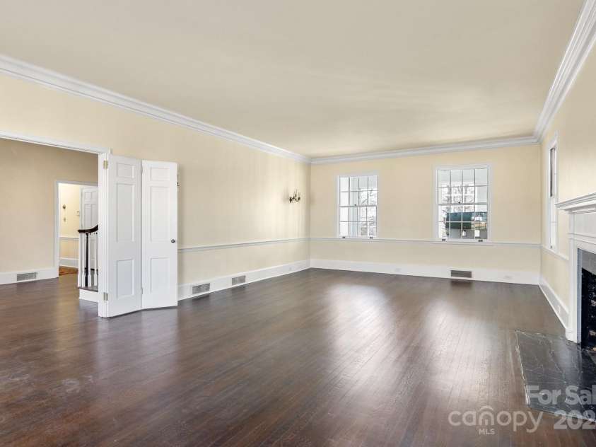 615 Peach Street, Shelby, NC 28150.  MLS# CAR4119174, YatesRealty ID 4771. View from living room back toward foyer