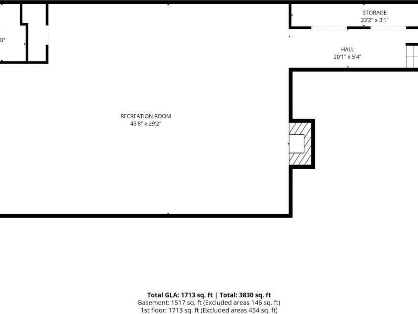 525 Gin Road, Rockwell, NC 28138.  MLS# CAR4419585, YatesRealty ID 47714. Basement Level Floor Plan