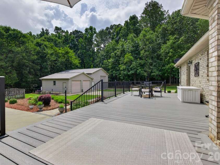 525 Gin Road, Rockwell, NC 28138.  MLS# CAR4419585, YatesRealty ID 47714. Deck / Shop