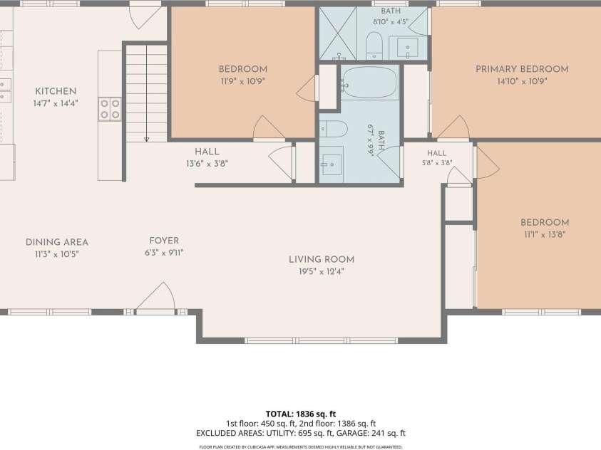 340 School Road, Asheville, NC 28806.  MLS# CAR4418622, YatesRealty ID 47721. Main Level Floor Plans