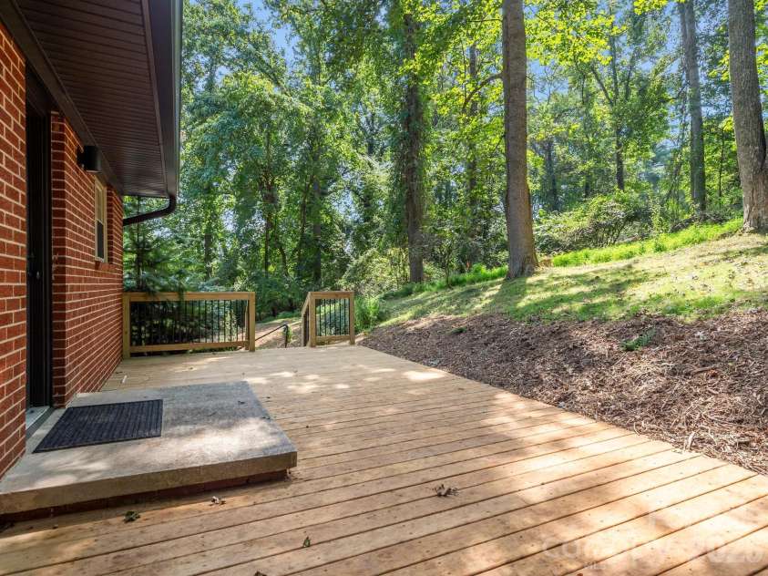 340 School Road, Asheville, NC 28806.  MLS# CAR4418622, YatesRealty ID 47721. Private Backporch