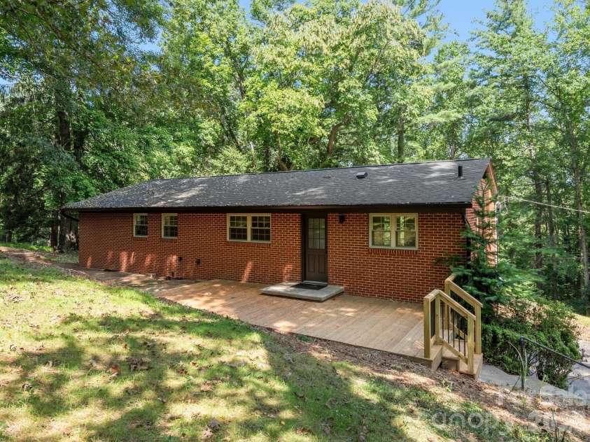 340 School Road, Asheville, NC 28806.  MLS# CAR4418622, YatesRealty ID 47721. Private Backporch
