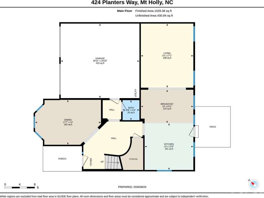 424 Planters Way, Mount Holly, NC 28120.  MLS# CAR4419015, YatesRealty ID 47722. 