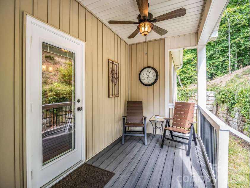 39 Village Overlook Loop, Swannanoa, NC 28778.  MLS# CAR4418753, YatesRealty ID 47730. Back porch
