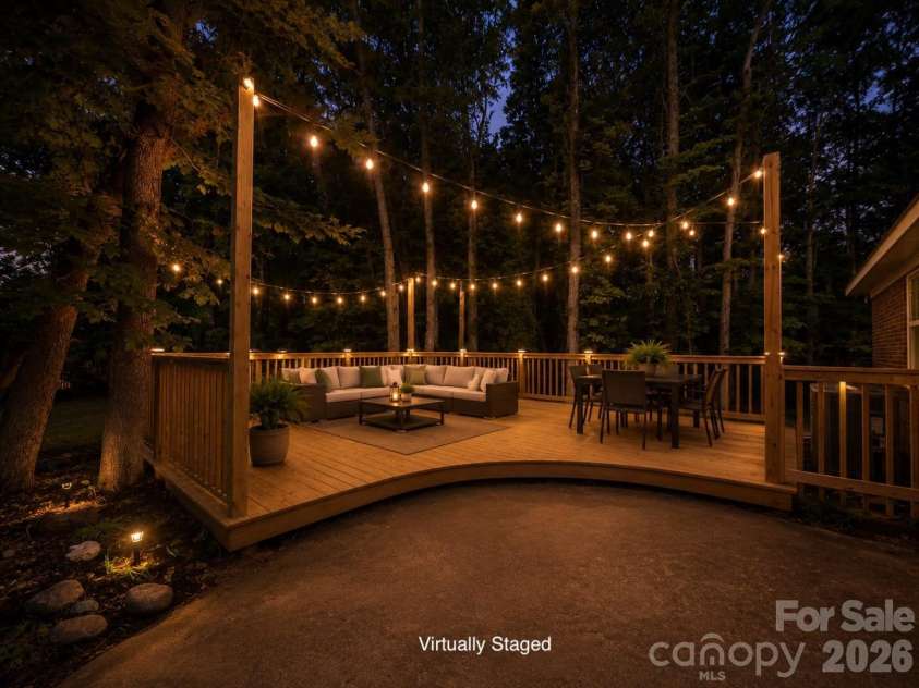 900 Burtonwood Circle, Charlotte, NC 28212.  MLS# CAR4419156, YatesRealty ID 47731. Back Deck - Virtually Staged