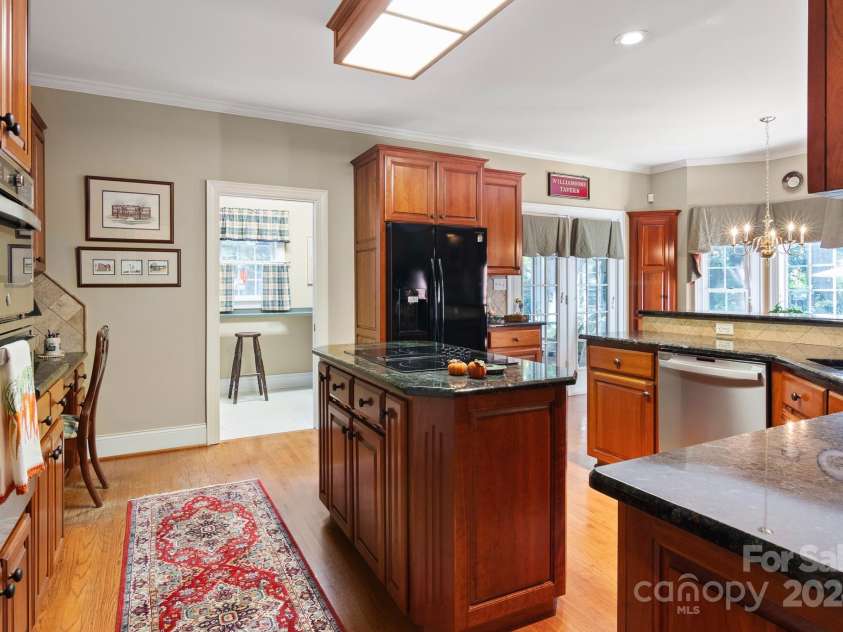 1408 Stone Gate Drive, Shelby, NC 28150.  MLS# CAR4181748, YatesRealty ID 4774. Entrance to the kitchen from the dining room