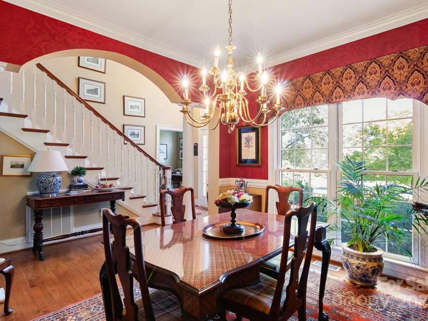 1408 Stone Gate Drive, Shelby, NC 28150.  MLS# CAR4181748, YatesRealty ID 4774. Lovely arched entrance to the dining room