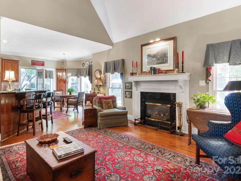 1408 Stone Gate Drive, Shelby, NC 28150.  MLS# CAR4181748, YatesRealty ID 4774. The living/family room is spacious but also cozy...