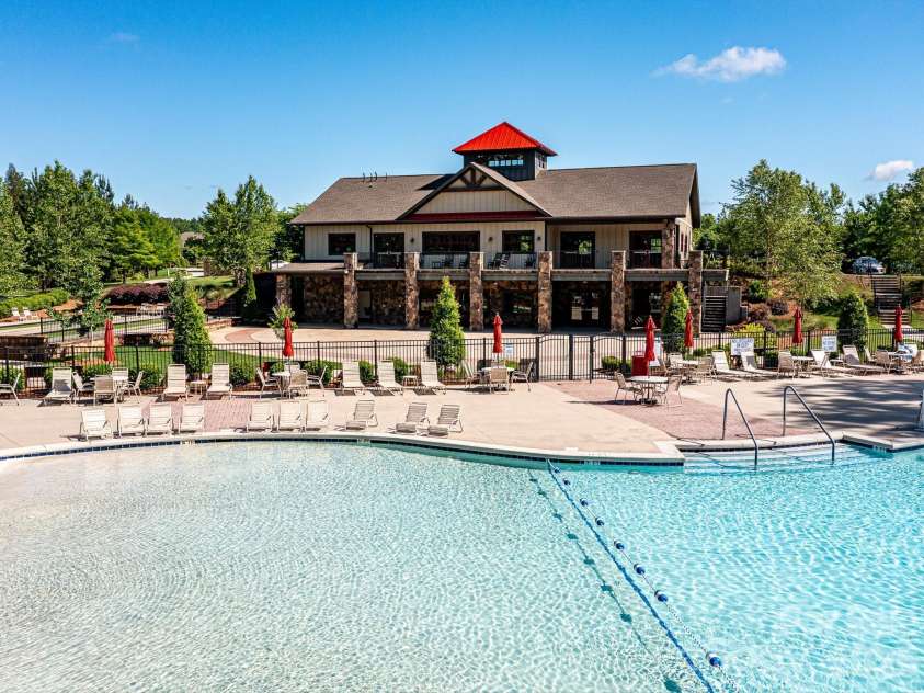 9005 Cape Breton Lane, Lancaster, SC 29720.  MLS# CAR4416986, YatesRealty ID 47740. Pool with Zero Entry Plus lap Lanes