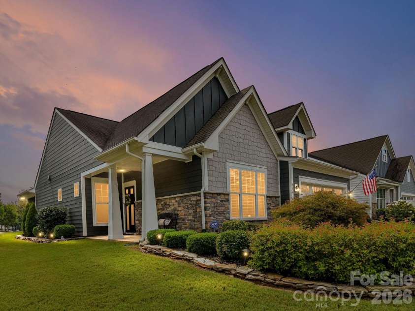 9005 Cape Breton Lane, Lancaster, SC 29720.  MLS# CAR4416986, YatesRealty ID 47740. Welcome to your New Home! Twilight View