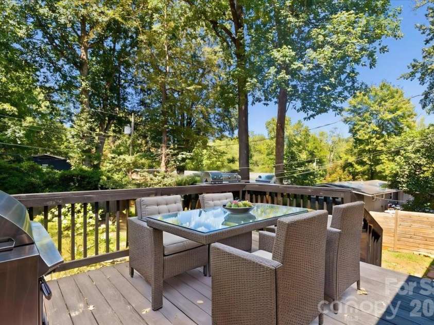 1814 Windham Place, Charlotte, NC 28205.  MLS# CAR4413949, YatesRealty ID 47744. Deck Staged