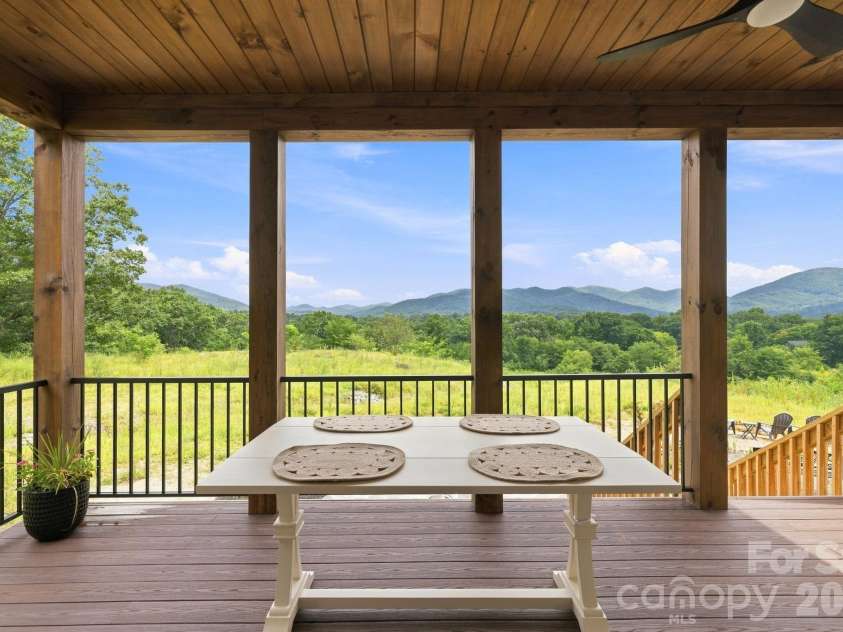 128 Chepstow Place, Black Mountain, NC 28711.  MLS# CAR4415709, YatesRealty ID 47759. Back porch views