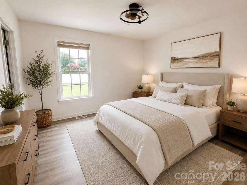118 Oakwood Avenue, Salisbury, NC 28146.  MLS# CAR4419573, YatesRealty ID 47788. Serene primary suite space (virtually staged)