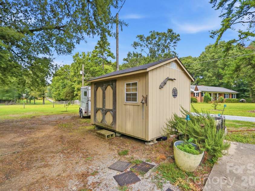 205 Airport Road, Wesley Chapel, NC 28110.  MLS# CAR4418065, YatesRealty ID 47810. Shed