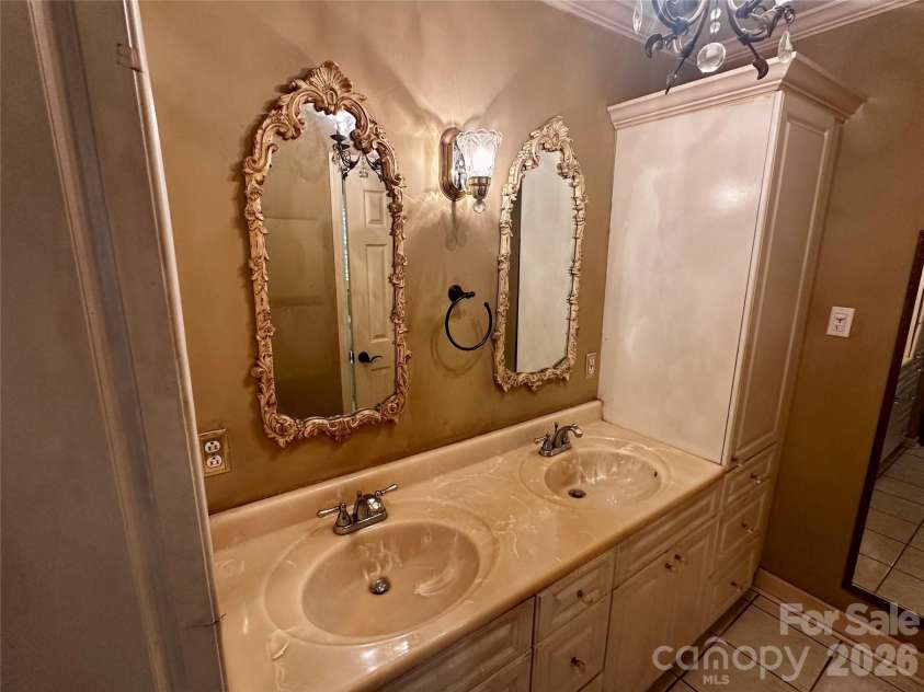 501 Main Street, Jefferson, SC 29718.  MLS# CAR4418845, YatesRealty ID 47814. Ensuite bathroom double vanity