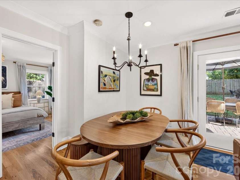 3020 Holt Street, Charlotte, NC 28205.  MLS# CAR4414227, YatesRealty ID 47834. Dining area