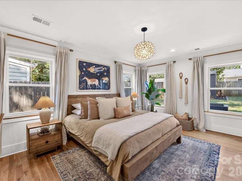 3020 Holt Street, Charlotte, NC 28205.  MLS# CAR4414227, YatesRealty ID 47834. Tranquil primary suite