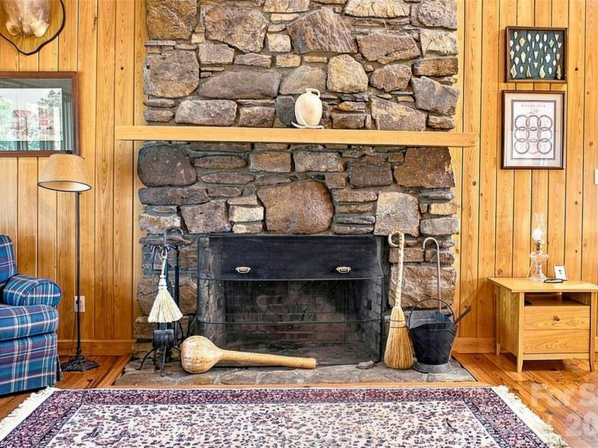 1979 Willie Usher Road, Lancaster, SC 29720.  MLS# CAR4410738, YatesRealty ID 47845. Stacked stone wood burning fireplace