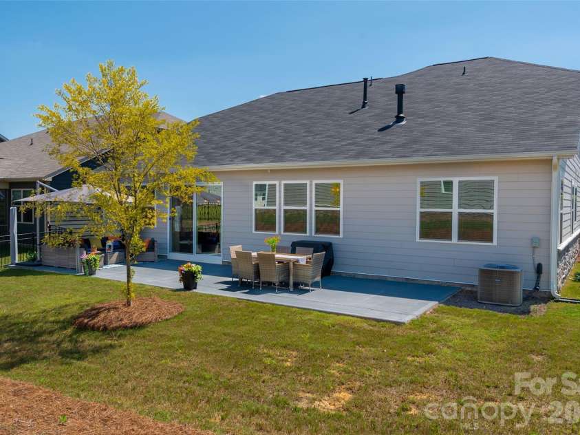 2538 Crimson Way, Monroe, NC 28112.  MLS# CAR4418315, YatesRealty ID 47877. Rear yard