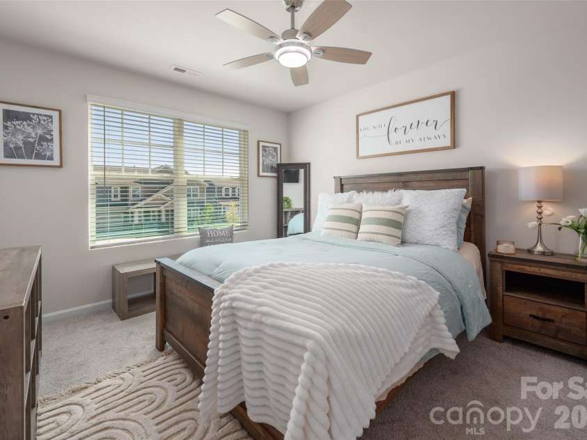 2538 Crimson Way, Monroe, NC 28112.  MLS# CAR4418315, YatesRealty ID 47877. Upper floor Bedroom #3 with walk-in closet