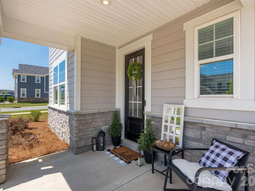 2538 Crimson Way, Monroe, NC 28112.  MLS# CAR4418315, YatesRealty ID 47877. Welcoming front porch!
