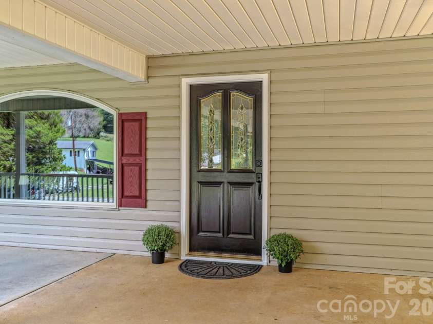 163 Meadowbrook Lane, Marion, NC 28752.  MLS# CAR4417340, YatesRealty ID 47903. Front Door