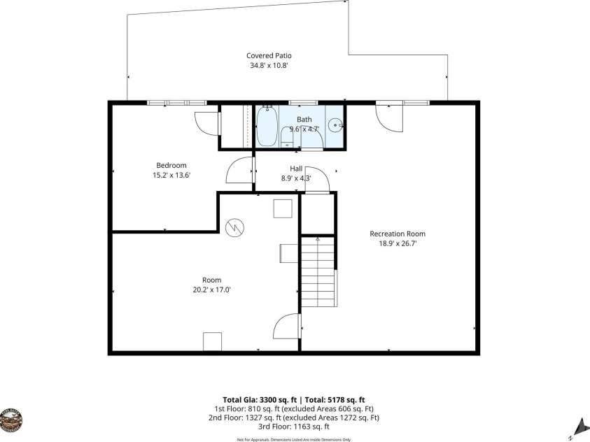 15 Ravenwood Drive, Fletcher, NC 28732.  MLS# CAR4411523, YatesRealty ID 47907. Floorplan lower level