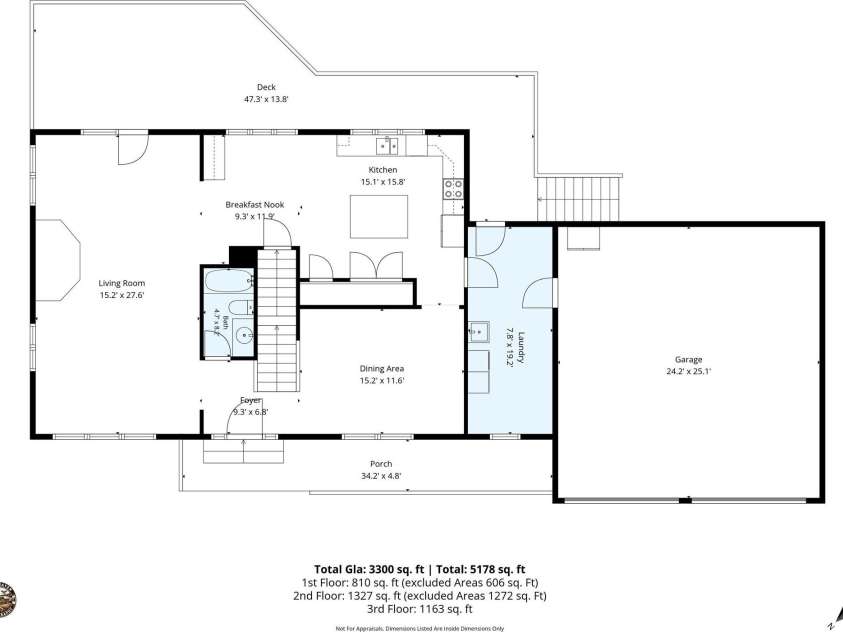 15 Ravenwood Drive, Fletcher, NC 28732.  MLS# CAR4411523, YatesRealty ID 47907. Floorplan main level