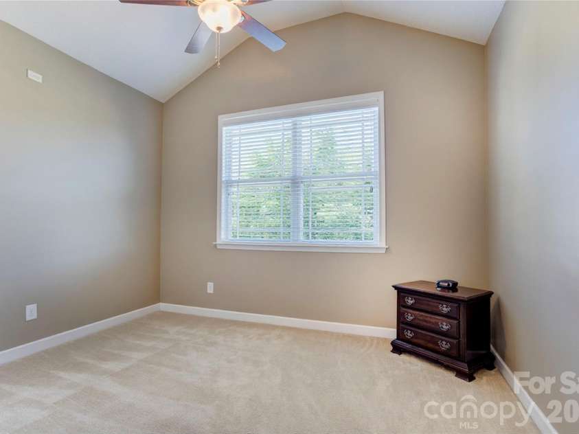 255 Perennial Drive, Concord, NC 28027.  MLS# CAR4417851, YatesRealty ID 47934. Third bedroom with higher ceiling