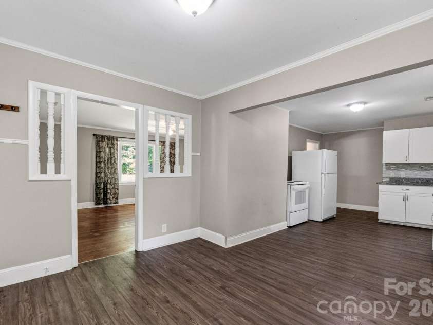 7257 Sherrills Ford Road, Sherrills Ford, NC 28673.  MLS# CAR4415812, YatesRealty ID 47943. Open dining room kitchen