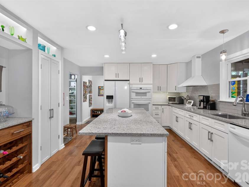 42 Timothy Lane, Candler, NC 28715.  MLS# CAR4419868, YatesRealty ID 47953. Perfectly designed kitchen for entertaining