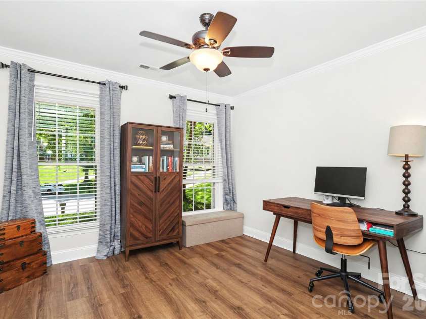 2701 Creekbed Lane, Charlotte, NC 28210.  MLS# CAR4411182, YatesRealty ID 47954. Bedroom 3/Office.  Sellers also use as workout space.