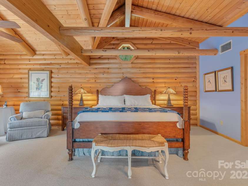 90 Forest Ridge Road, Burnsville, NC 28714.  MLS# CAR4176437, YatesRealty ID 4796. Primary Bedroom on 2nd Floor