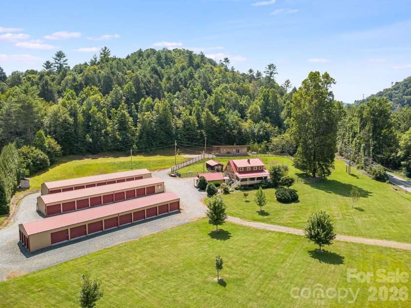 58 Guntertown Road, Marshall, NC 28753.  MLS# CAR4418094, YatesRealty ID 47965. BELVA SELF STORAGE