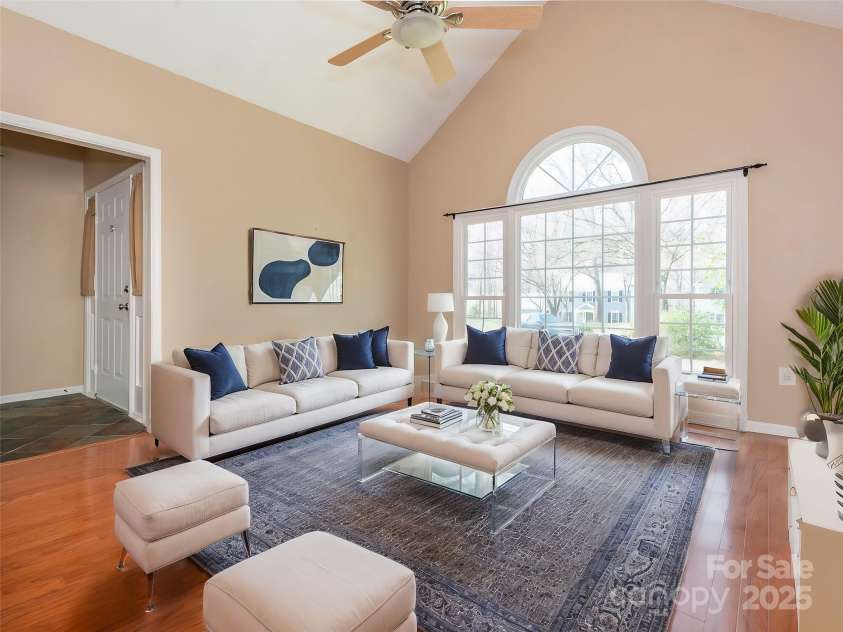 9307 Harlow Creek Road, Huntersville, NC 28078.  MLS# CAR4234122, YatesRealty ID 4797. Room staged, representative of what the room could look like with furniture