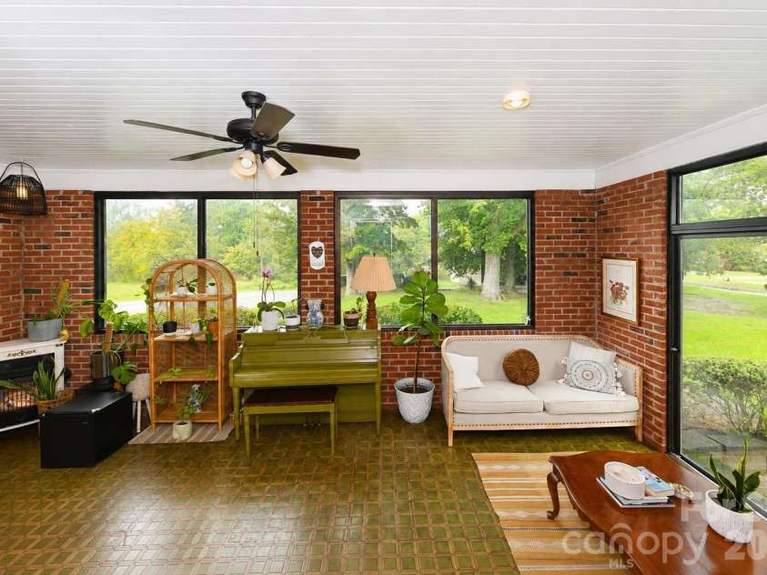 8031 George Hildebran School Road, Connelly Springs, NC 28612.  MLS# CAR4417573, YatesRealty ID 47995. Sunroom
