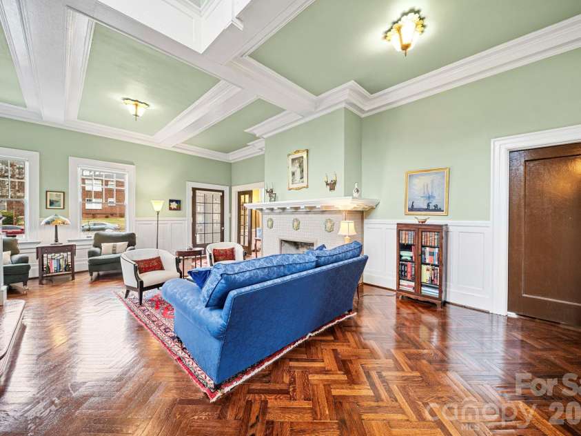 128 Thomas Street, Salisbury, NC 28144.  MLS# CAR4355129, YatesRealty ID 4806. Main Parlor