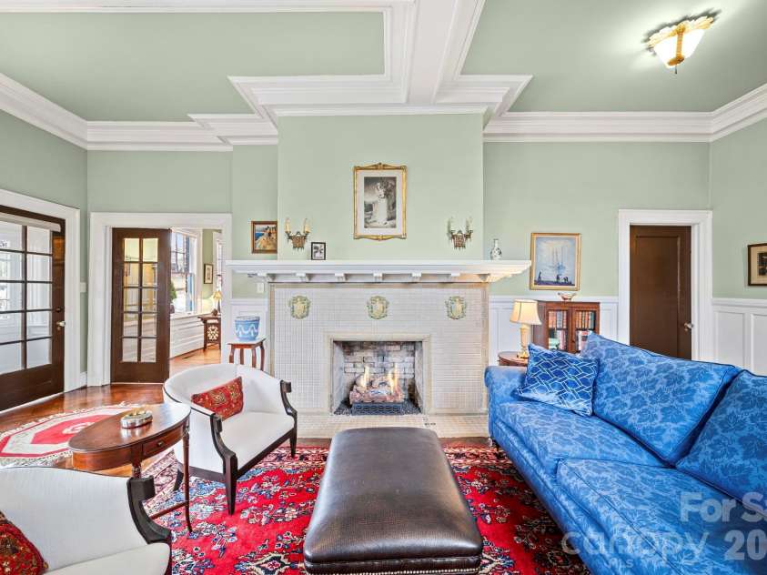 128 Thomas Street, Salisbury, NC 28144.  MLS# CAR4355129, YatesRealty ID 4806. Rookwood Tile Fireplace