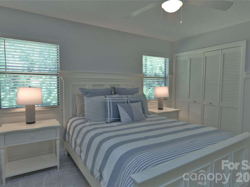 7615 Woods Lane, Cornelius, NC 28031.  MLS# CAR4419666, YatesRealty ID 48069. Bedroom 2 upstairs