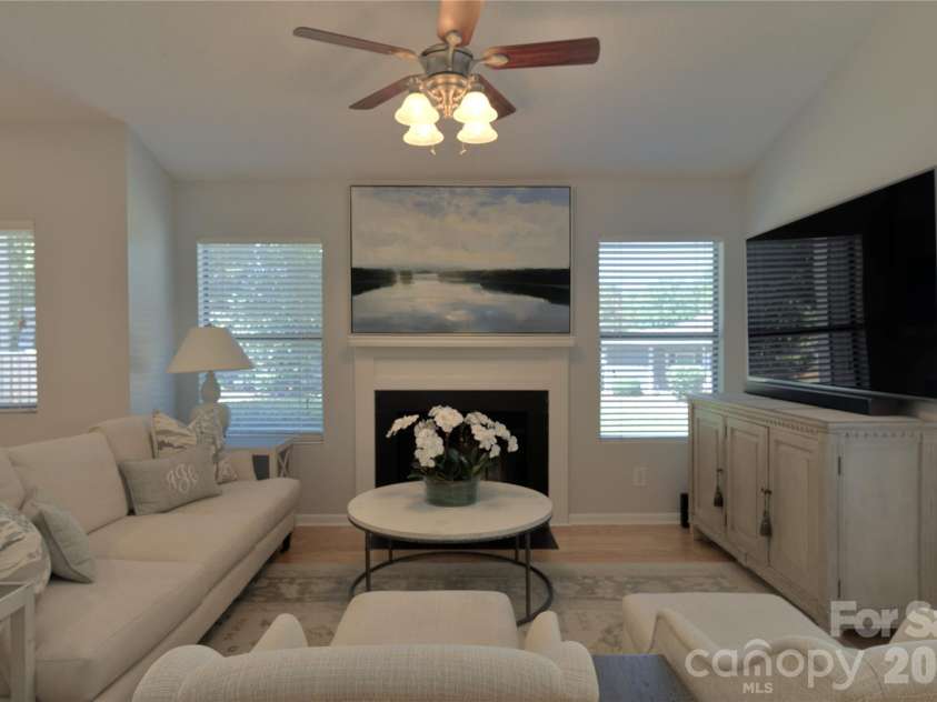 7615 Woods Lane, Cornelius, NC 28031.  MLS# CAR4419666, YatesRealty ID 48069. Living room