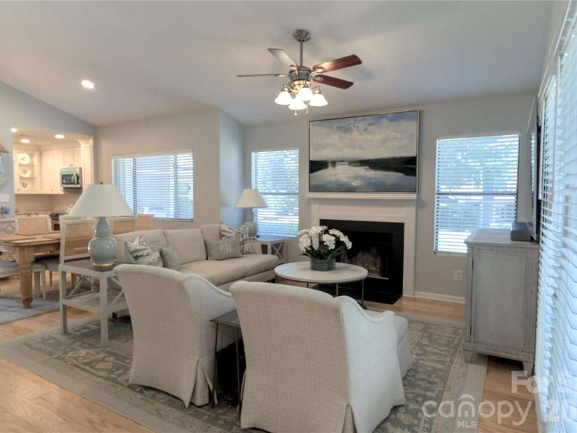 7615 Woods Lane, Cornelius, NC 28031.  MLS# CAR4419666, YatesRealty ID 48069. Living/dining area