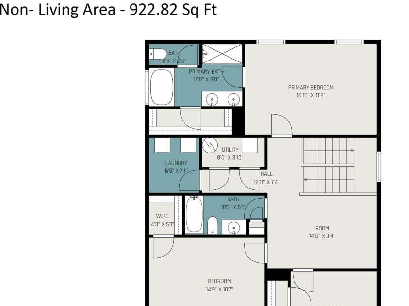 103 Trissy Court, Statesville, NC 28625.  MLS# CAR4379061, YatesRealty ID 48070. Floor Plan - Upper