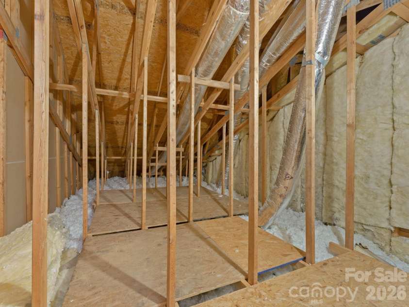 47 Ridgetop Circle, Brevard, NC 28712.  MLS# CAR4414637, YatesRealty ID 48104. Attic Upstairs