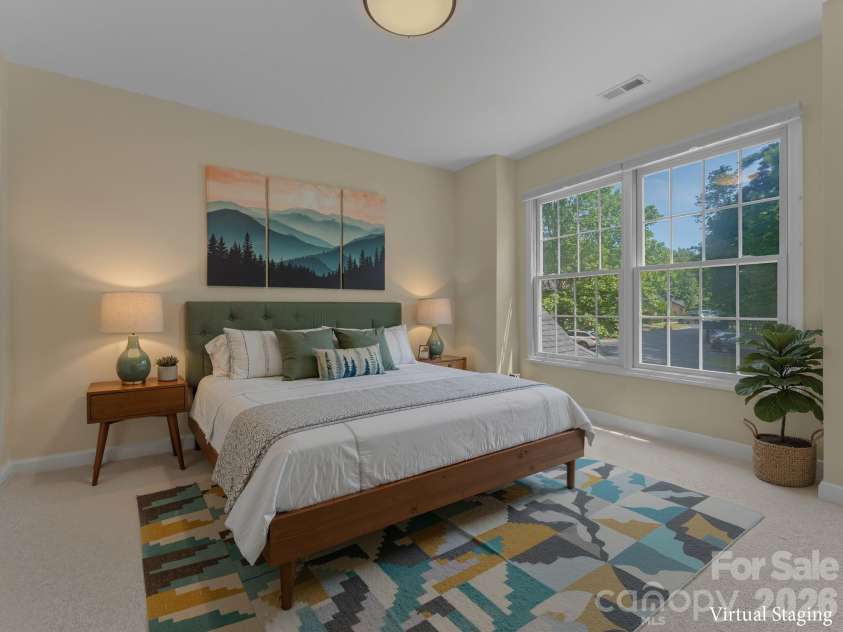 47 Ridgetop Circle, Brevard, NC 28712.  MLS# CAR4414637, YatesRealty ID 48104. Bedroom Upstairs